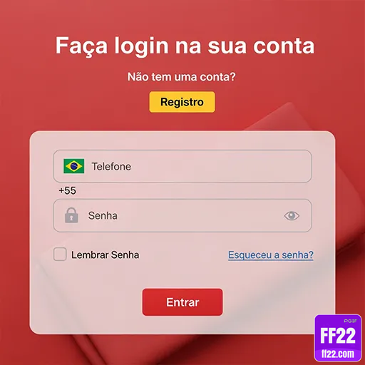 ff22.com - fácil página de login para fazer login